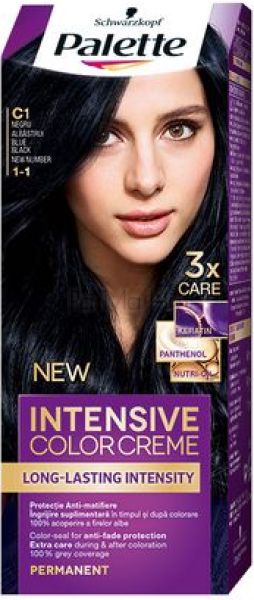 Palette Intensive Color Creme Крем боя за коса 1-1 Синьо Черно