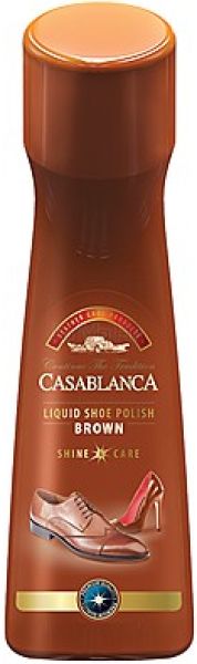 CASABLANCA Liquid Shoe Polish Течна Кафява Боя за обувки, 75 мл