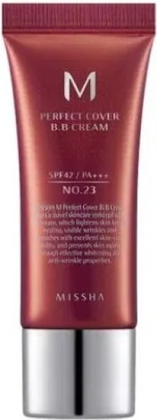 MISSHA M Perfect Cover SPF42 PA+++ №23 Natural Beige BB крем за лице среден бежов нюанс, 20 мл