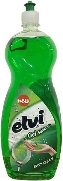 Elvi Gel Softener Препарат за почистване на съдове, 1.500 л