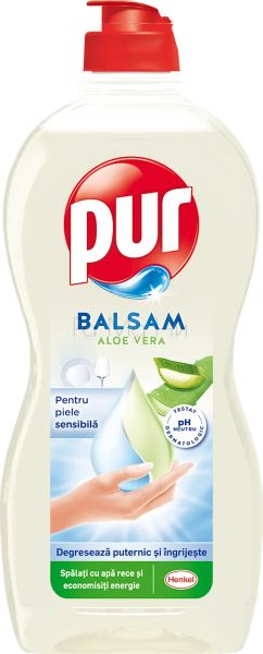 Pur Balsam Aloe Vera Препарат за почистване на съдове с екстракт от Алое Вера, 450 мл