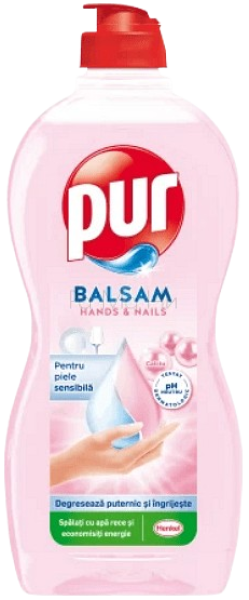 Pur Balsam Hands & Nails Calciu Препарат за почистване на съдове обогатен с Калции, 450 мл