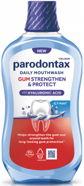 Parodontax Gum Strengthen & Protect with Hyaluronic Acid Вода за уста с хиалуронова киселина, 500 мл