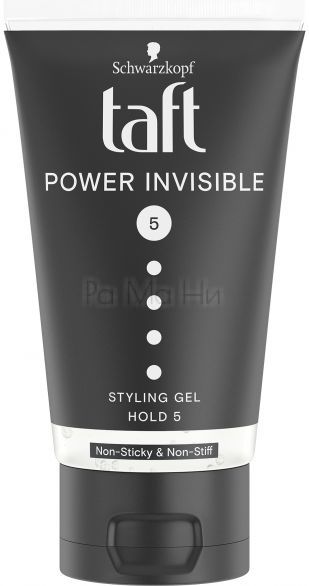 Taft Power Invisible Styling Gel Hold 5 Гел за коса, 150 мл 