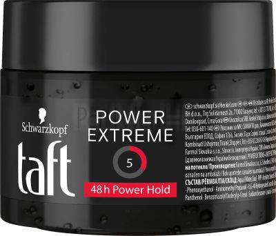 Taft Power Extreme 5 48h Power Hold Гел за коса, 250 мл