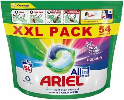 ARIEL All in 1 PODS Color Гел капсули за цветно пране, 54 бр