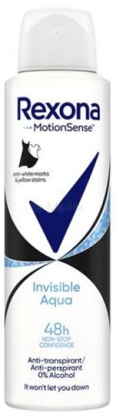 Rexona Anti-transpirant Invisible Aqua Дезодорант срещу изпотяване, 150 мл
