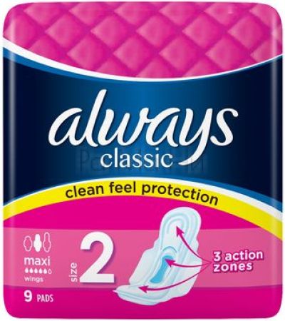 Always Classic Maxi Дамски превръзки, 9 бр.