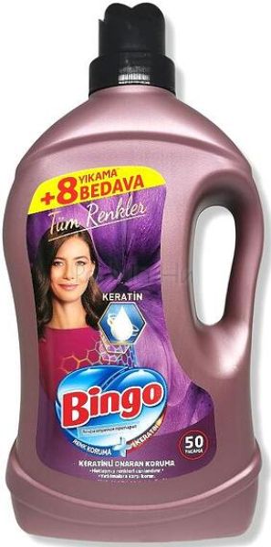Bingo Tum Renkler Keratin Течен перилен препарат за дрехи, 3 л