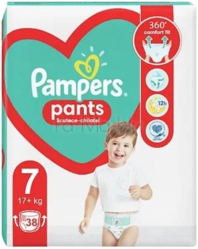 Pampers Pants 7 Jumbo Pack Детски пелени-гащи Голям пакет, 38 бр.