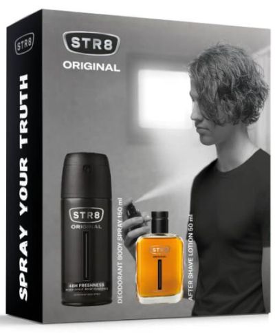 STR8 Original Комплект за Мъже (Лосион за след бръснене 50 мл + Део спрей 150 мл)