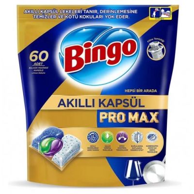 Bingo Akilli Kapsul Pro Max Капсули за съдомиална машина, 60 бр