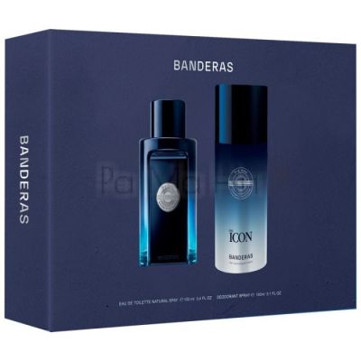 Antonio Banderas The Icon Men Комплект (Тоалетна вода 100мл + Део спрей 150мл)