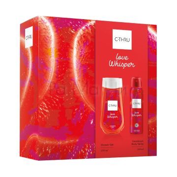 C-THRU Love Whisper Комплект за Жени (Дезодорант 150мл + Душ гел 250мл)