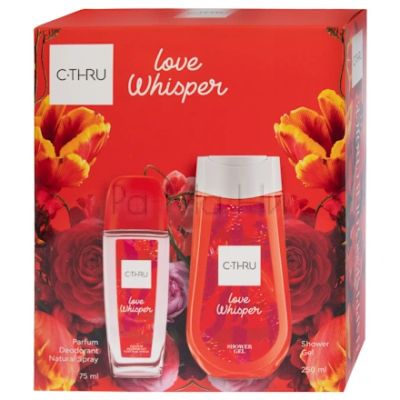C-THRU Love Whisper Комплект за Жени (Натурален спрей 75мл + Душ гел 250мл) 