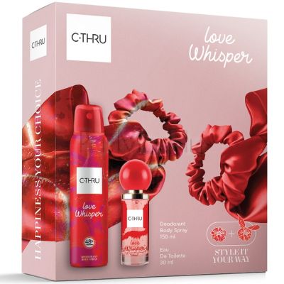 C-THRU Love Whisper Комплект за Жени (Дезодорант 150мл + Тоалетна вода 30мл)