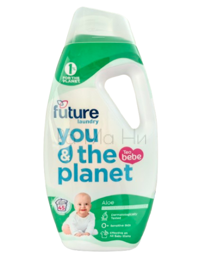 Future Teo Bebe Aloe Течен перилен препарат с аромат на Алое, 1.8 л