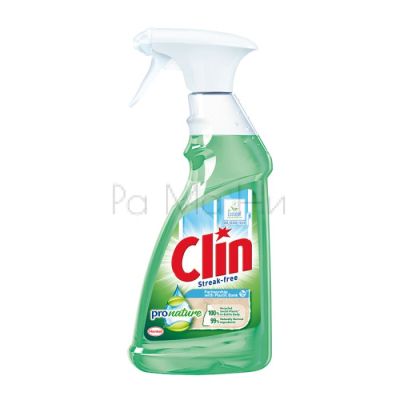 Clin Windows & Glass Apple Почистващ препарат за стъкло с аромат на Ябълка, 500 мл