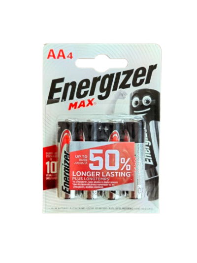 Energizer Max Alkaline Battery AA Алкална батерия, 4 бр.