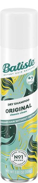 Batiste Dry Shampoo Original Сух шампоан с нежен и свеж аромат, 200мл